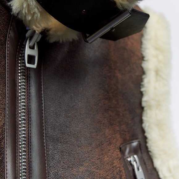 Zara Cropped Double Faced Vest Size XL - Picture 3 of 9